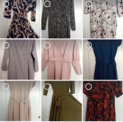 Sukienki jesienne rozm.L 9szt