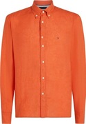 TOMMY HILFIGER Pigment Dyed Linen Shirt Regular 100% len koszula lniana M