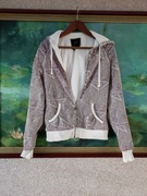 bluza z kapturem Roxy Girls  zasuwana z kieszeniami kurtka bomberka