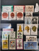 Niemieckie stemplowane znaczki z rocznika 1977