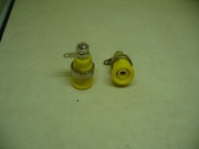 Gniazdo bananowe 4 mm laboratoryjne zółte 