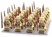 Zestaw Klocków Figurki Żołnierze Wojskowi USA Armia 24 szt. z karabinami