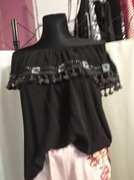 Bluzka hiszpanka frędzelki 100% wiskoza 