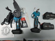 Nowy bezszczotkowy sekator akumulatorowy piła 2 aku ładowarka zestaw