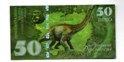 Banknot z Dinozaurami 50 Dino