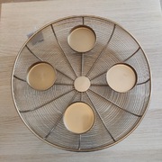 Duży złoty świecznik nie tylko adwentowy 37cm