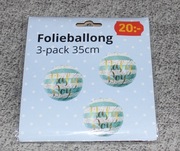 Balony 3-pack "Baby Boy" baby shower urodziny 35cm