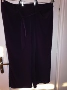 SPODNIE DAMSKIE MATERIAŁOWE KULOTY E-VIE 56 8XL 