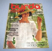 Burda Moden 4/1974 + wykroje Vintage Moda szycie krawiectwo