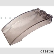 LEGO 46413 SZYBA 8x4x2 zakrzywiona brązowy Trans-Brown (Old Trans-Black)