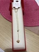 Złoty naszyjnik serduszko