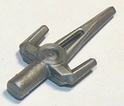 LEGO 98139 Flat Silver,Weapon Sai sztylet 1 SZTUKA