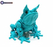 Żaba liściasta 3D (Megophrys nasuta) – elastyczna, artykułowana, PETG
