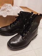 Botki trzewiki next skórzane 39 wide szeroką stopa