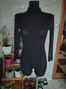 Seksowne siateczkowe body wykończone koronką M/L