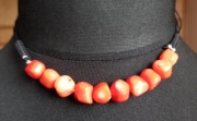 Naszyjnik z koralu naturalnego  - hand made