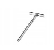 Wieszak skośny 40cm na wspornik, chrom