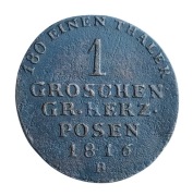1 Grosz 1816  "B"  Księstwo Poznańskie (R2)