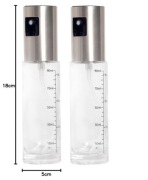 2x Szklany Spryskiwacz octu i oleju 