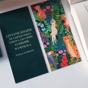 Zakładka do książki z dżunglą i cytatem - Prezent dla Książkary - Zakładki