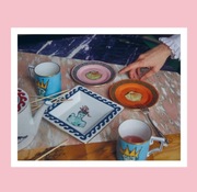 Zestaw herbaciano-kawowy Made in Italy włoska porcelana Ginori limitowana