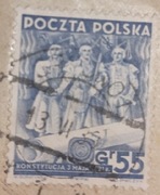 Znaczek pocztowy 1939r.  Konstytucja 3go Maja