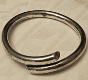 Bransoletka srebrna,  średnica 7 cm