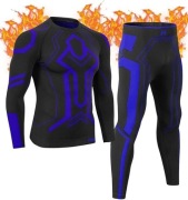 Bielizna termoaktywna męska MeetHoo odzież termiczna czarna komplet XXL