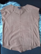 BLUZKA DAMSKA ESMARA r. S 36/38 SKÓRA ZAMSZOWA BRĄZ KARMELOWY