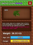 Grow a Garden Nightmare Crocodile