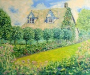 Olej/płótno "Ogród"