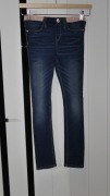 *H&M* spodnie rurki wstawki 128