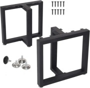 Metalowe nogi stolika kawowego Biurka 40x45cm Czarny Mat