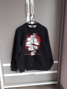 Czarna bluza męska bez kaptura rozmiar M patriotyczna Bóg Honor Ojczyzna