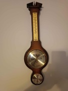 Stylowa stacja pogody z drewna i mosiądzu