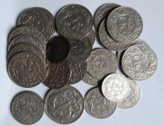 Zestaw 25 monet II RP nikiel 1923 i 1 zł. 1929