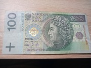 Banknot 100 zł. Kolekcjonerski. 