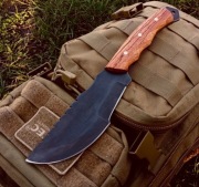 Tracker Zebrano Nóż Ręcznie Robiony Custom Knifemaking 