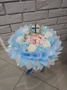 Bukiet z róż mydlanych i Raffaello 