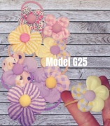 2 pak gumeczki do włosów kwiaty G25