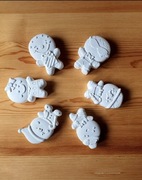 Świąteczne ciasteczka gipsowe figurki do malowania dla dzieci 