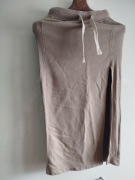 Brązowa beżowa spódnica dresowa z rozporkiem z przodu By o La La... S 36 