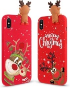Etui bożonarodzeniowe do iPhone XS/X 2szt. DARMOWA DOSTAWA