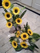 Stroik na cmentarz - kompozycja +flakon.