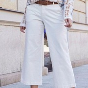 SPODNIE SZTRUKSOWE damskie 7/8 r.46 , 98%BAWEŁNA,2%ELASTAN