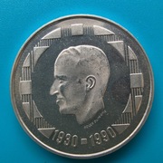 500 franków 1990 Belgia  Baldwin I /BELGIEN/ Srebro 0,833 waga 22,85 g