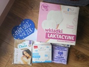 Wyprawka zestaw ciąża wkładki laktacyjne torebki pokarm majtki poporodowe