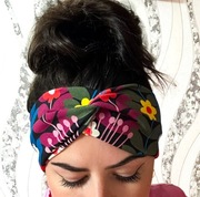 Opaska do włosów przeplatana boho wiskoza