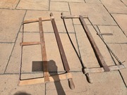 Piła ramowa ręczna do drewna zabytkowa PRL