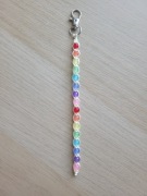 Brelok tęczowy handmade